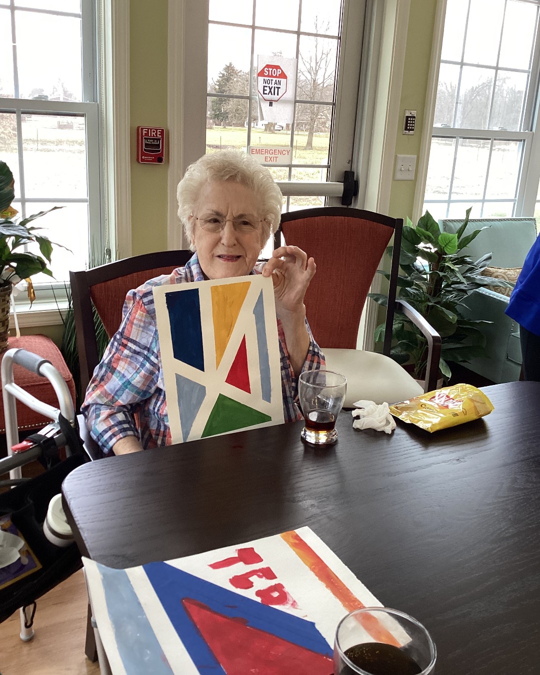 arts and crafts at providence home by fir, assisted living in mishawaka